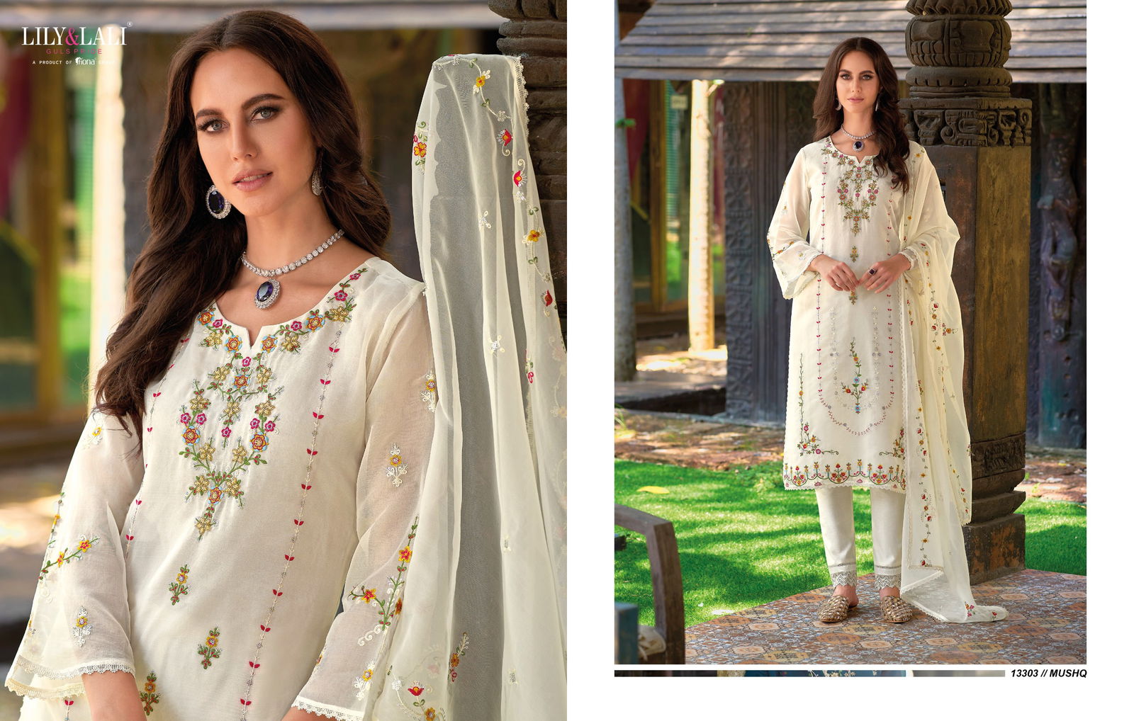 Mushq By Lily And Lali Embroidery Readymade Suits Catalog